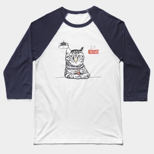 Sartre's Cat Baseball T-Shirt